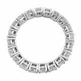 4Ct Round Cut Diamond Elegant Full Eternity Wedding Band 14K White Gold Finish