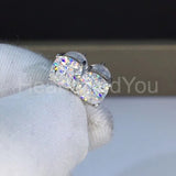 2ct Cushion Cut Simulated Diamond Solitaire Stud Earrings 14k White Gold Plated