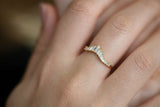 1ct Baguette Diamond Engagement Ring 14k Yellow Gold Finish Unique Crown Promise