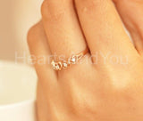 0.6ct Round Cut Moissanite Open Heart Women Wedding Band 14k Yellow Gold Plated