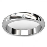 0.5ct Round Cut Diamond Eternity Anniversary Wedding Ring 14k White Gold Finish