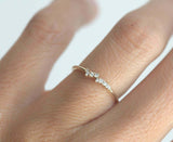 0.6ct Round Cut VVS1D Diamond Engagement Ring 14k Yellow Gold Finish Minimalist