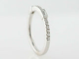 2ct Baguette Round Cut Diamond Wedding Band Half Eternity 14k White Gold Finish