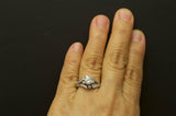 1.5ct Round Cut VVS1D Diamond Engagement Ring 14k White Gold Finish Split Shank