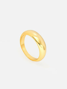 Fancy Plain Wedding Engagement Ring Anniversary Band Women 14k YellowGold Finish