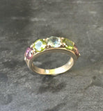 2.8ct Wedding Ring Band Round Cut Multi Stone Half Eternity 14k WhiteGold Finish