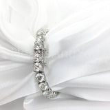 8ct Round Cut Moissanite Stylish PartyWear Tennis Bracelet 14k White Gold Plated