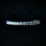 2ct Round Cut Diamond Wedding Ring Band 14k White Gold Finish Eternity Stacking