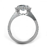 3ct Cushion Cut VVS1 Diamond Halo Cocktail Engagement Ring 14k White Gold Finish