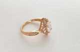 4Ct Oval Cut Diamond Vintage Crown Art Deco Engagement Ring 14K Rose Gold Finish