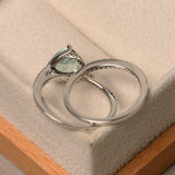 2ct Engagement Ring Heart Cut Aquamarine Halo Bridal Set 14k White Gold Finish