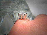 6 Prong Solitaire Engagement Ring 2ct Heart Cut Diamond 14k White Gold Finish