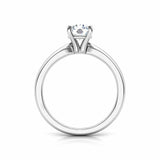 1.3ct Engagement Ring Round Cut Diamond Solitaire Promise 14k White Gold Finish