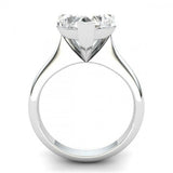 2ct Heart Cut Diamond Classic Solitaire Engagement Ring 14k White Gold Finish