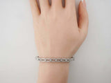 Filigree Antique Art Deco Fancy Elegant Women Bracelet 14K White Gold Finish