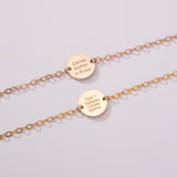 Custom Adjustable Medical Alert ID Bracelet Unisex 14k Yellow Gold Plated