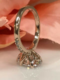 1.5ct Pear Cut Diamond Accents Solitaire Engagement Ring 14k Rose Gold Finish