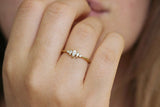 1.2ct Marquise Cut Diamond Engagement Ring 14k Yellow Gold Finish Five Stone