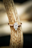 1.5ct Marquise Cut Diamond Engagement Ring 14k Rose Gold Finish Leaf Bridal Set