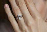 1ct Marquise Cut Diamond Engagement Ring 14k RoseGold Finish Bezel Set Solitaire