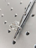 1ct Heart Cut Simulated Diamond Solitaire Engagement Ring 14k White Gold Plated