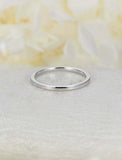 1ct Round Cut Diamond Half Eternity Women Wedding Ring Band 14k WhiteGold Finish