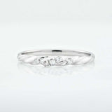 Twisted Infinity Wedding Ring Band 0.6ct Round Cut Diamond 14k White Gold Finish