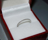 1ct Wedding Ring Band Round Cut Diamond Anniversary Women 14k White Gold Finish