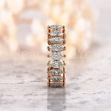 3ct Marquise Simulated Diamond Full Eternity Wedding Band 14k Rose Gold Plated