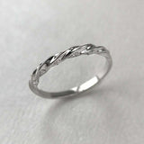 Twist Anniversary Wedding Ring Band 0.5ct Round Cut Diamond 14k WhiteGold Finish