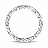 2.5ct Round Cut Diamond Full Eternity Women Wedding Band 14k White Gold Finish