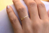 0.65ct Wedding Band Round Cut Diamond Stylish Minimalist 14k Yellow Gold Finish