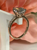 1.5ct Pear Cut Diamond Accents Solitaire Engagement Ring 14k Rose Gold Finish