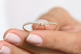 Prong Set Half Eternity Wedding Band 1ct Round Cut Diamond 14k Yellow Gold Over