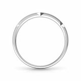 0.5ct Wedding Ring Band Round Cut Diamond Geometric 14k White Gold Finish