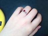 1ct Oval Cut Pink Ruby Engagement Ring Baguette Accent Halo 14k WhiteGold Finish