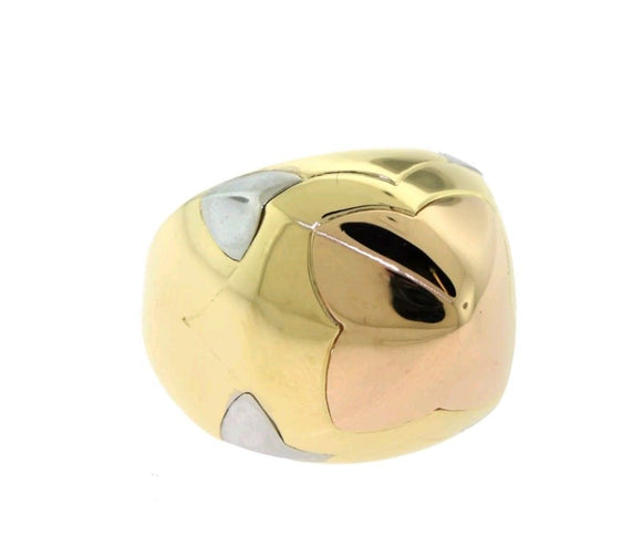 New Mens Unique Shape Designed Custom Multi Tone Ring 14k Yellow Gold Finish New