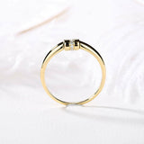 0.3ct Round Cut Diamond Minimalist Stacking Statement Band 14k YellowGold Finish