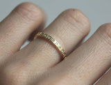 1.5ct Princess Cut Diamond Wedding Ring Band 14k YellowGold Finish Full Eternity