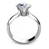 1ct Round Cut Diamond 6 Claw Solitaire Engagement Ring 14k White Gold Finish New