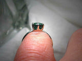 2.2ct Oval Green Emerald 6 Prong Solitaire Engagement Ring 14k White Gold Finish