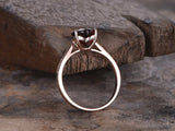 1ct Heart Cut Red Garnet Love Valentine Gift Engagement Ring 14k RoseGold Finish