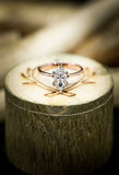 1.5ct Marquise Cut Diamond Engagement Ring 14k Rose Gold Finish Leaf Bridal Set