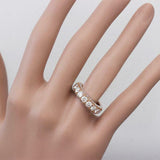 5Ct Round Cut Diamond Iced Exquisite Eternity Wedding Band 14K Rose Gold Finish