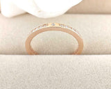 1ct Round Cut Diamond Full Eternity Channel Set Wedding Band 14k RoseGold Finish