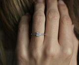 1.5ct Oval Cut Diamond Engagement Ring 14k White Gold Over Solitaire with Accent