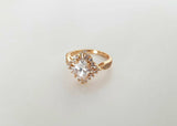 4Ct Oval Cut Diamond Vintage Crown Art Deco Engagement Ring 14K Rose Gold Finish