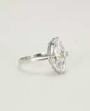 2ct Marquise Cut Diamond Solitaire Engagement Propose Ring 14k White Gold Finish