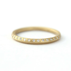 0.5ct Round Cut VVS1D Diamond Wedding Band 14k Yellow Gold Finish Half Eternity