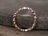 1ct Wedding Ring Band Round Cut Diamond Full Eternity Design 14k RoseGold Finish